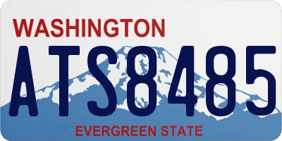 WA license plate ATS8485