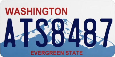 WA license plate ATS8487