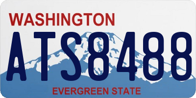 WA license plate ATS8488