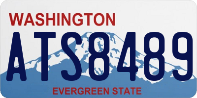 WA license plate ATS8489