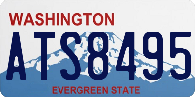 WA license plate ATS8495