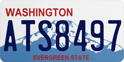 WA license plate ATS8497