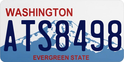 WA license plate ATS8498