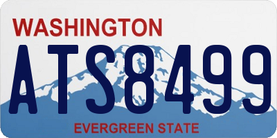 WA license plate ATS8499