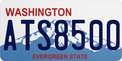 WA license plate ATS8500
