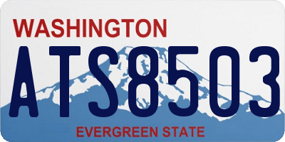WA license plate ATS8503