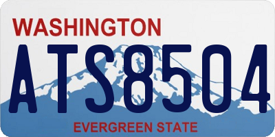 WA license plate ATS8504