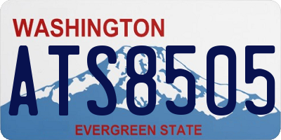 WA license plate ATS8505