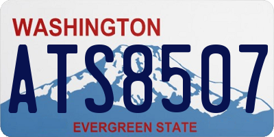 WA license plate ATS8507