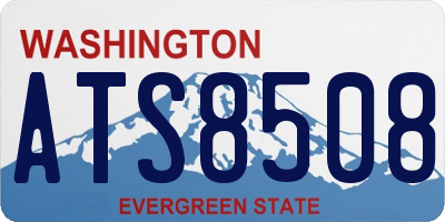 WA license plate ATS8508