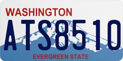 WA license plate ATS8510
