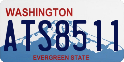 WA license plate ATS8511