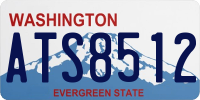 WA license plate ATS8512