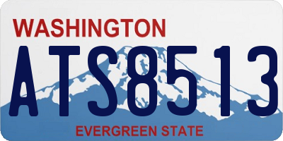 WA license plate ATS8513