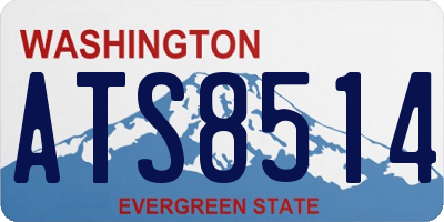 WA license plate ATS8514