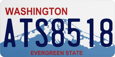 WA license plate ATS8518