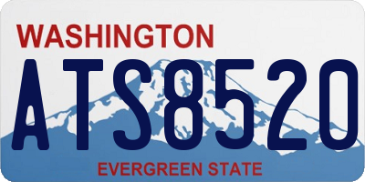 WA license plate ATS8520