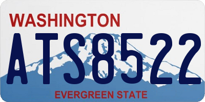 WA license plate ATS8522