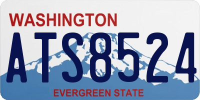 WA license plate ATS8524