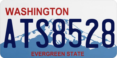 WA license plate ATS8528
