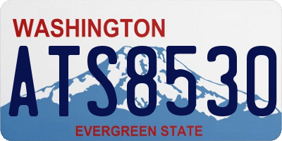 WA license plate ATS8530