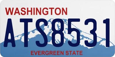 WA license plate ATS8531