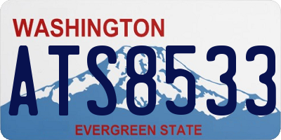 WA license plate ATS8533
