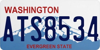 WA license plate ATS8534