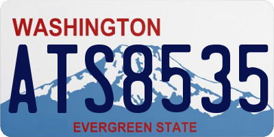 WA license plate ATS8535
