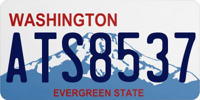 WA license plate ATS8537