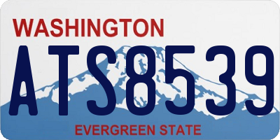 WA license plate ATS8539