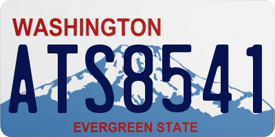 WA license plate ATS8541