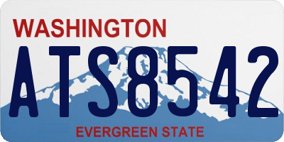 WA license plate ATS8542