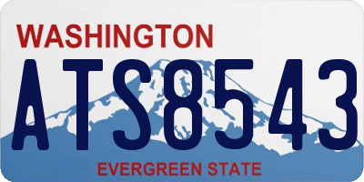 WA license plate ATS8543