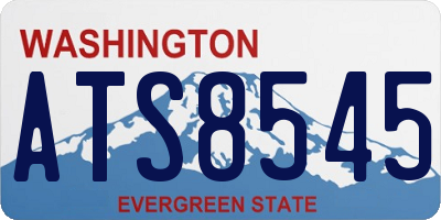 WA license plate ATS8545