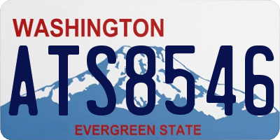 WA license plate ATS8546
