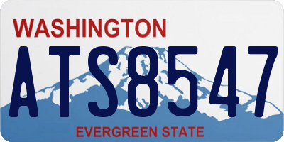 WA license plate ATS8547
