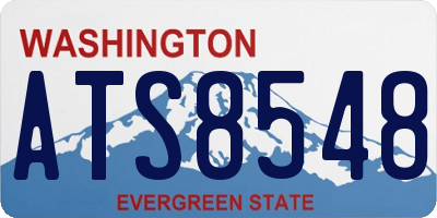 WA license plate ATS8548