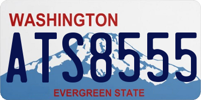 WA license plate ATS8555
