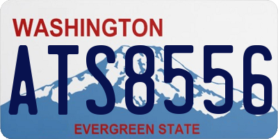 WA license plate ATS8556