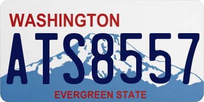 WA license plate ATS8557