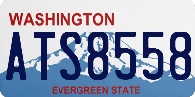 WA license plate ATS8558