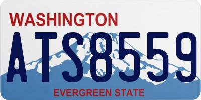 WA license plate ATS8559