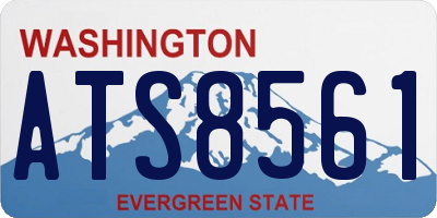 WA license plate ATS8561