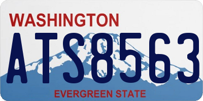 WA license plate ATS8563