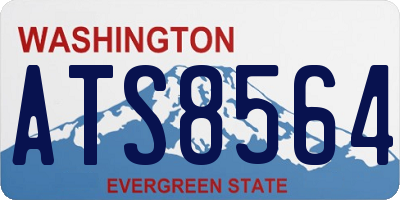 WA license plate ATS8564