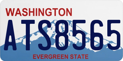 WA license plate ATS8565