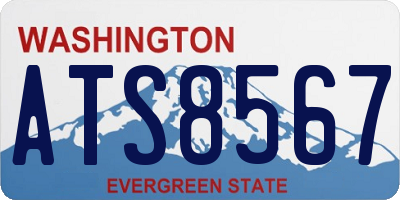 WA license plate ATS8567