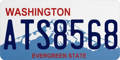 WA license plate ATS8568