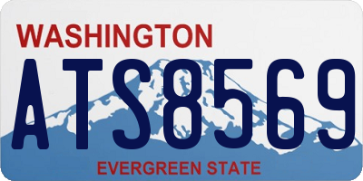 WA license plate ATS8569